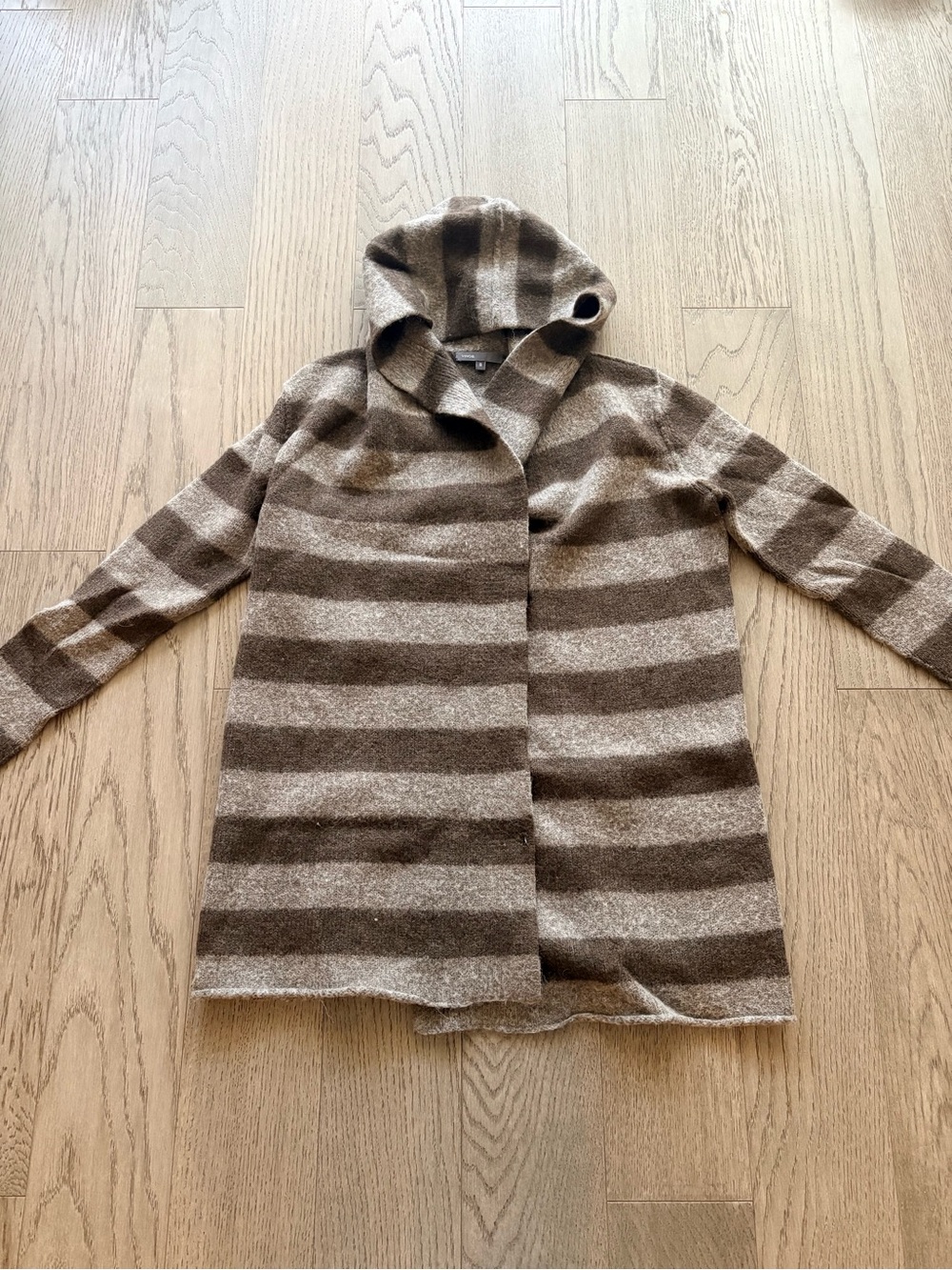 Vince Hooded Knit Coatigan